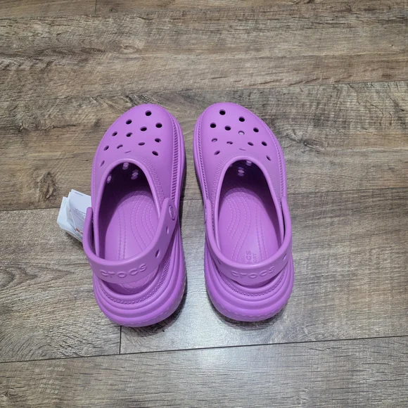 Crocs Mega Crush Purple Clogs Women Size 8 - Picture 9 of 11